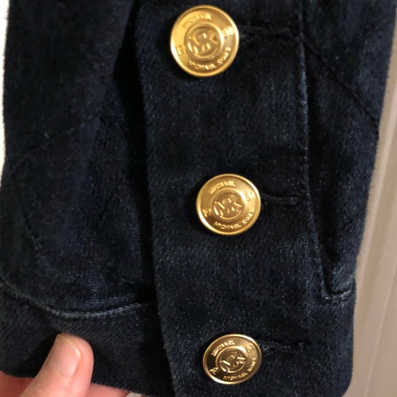 (NWOT) Michael Kors Dark Wash Jean Jacket w/GH - Picture 6 of 7